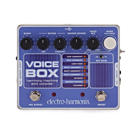 electro harmonix voice box vocal harmony machine vocoder|electro Harmonix voice box demo.